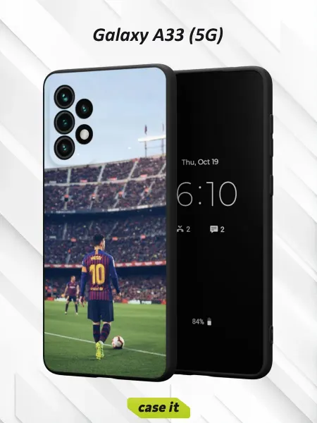 Case it Чехол на Samsung A33 5G с принтом Месси Лео