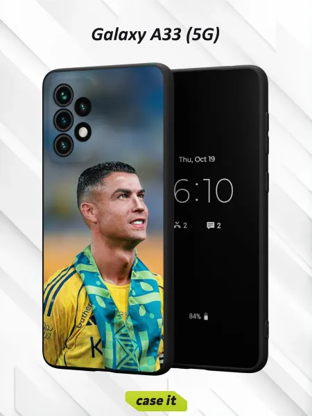 Case it Чехол на Samsung A33 5G с принтом Жёлтая форма Роналду