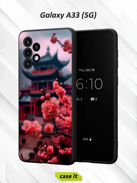 Case it Чехол на Samsung A33 5Gс принтом японская вишня