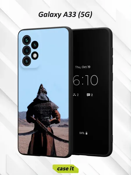 Case it Чехол на Samsung A33 5Gс принтом воин в снаряжении