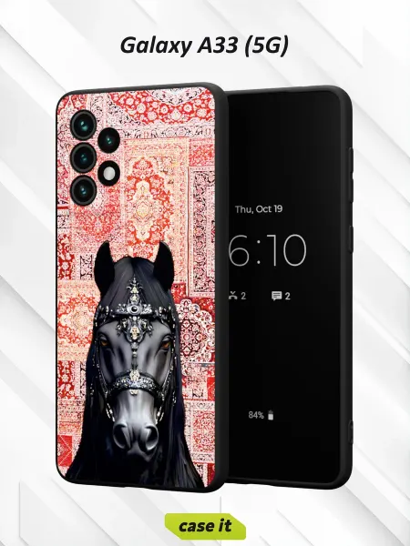 Case it Чехол на Samsung A33 5Gс принтом лошадь на ковре