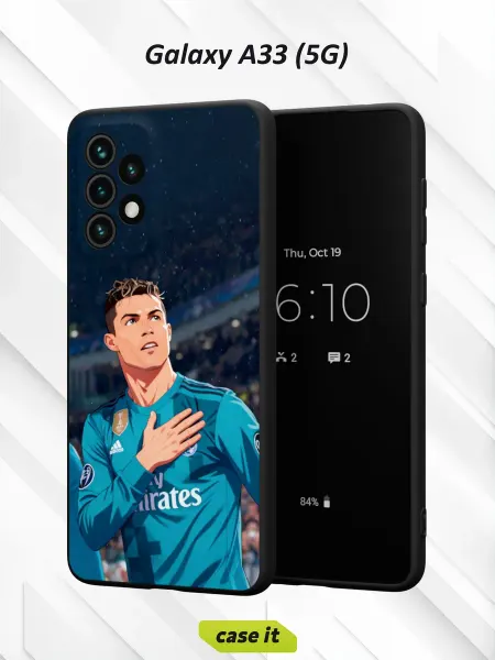 Case it Чехол на Samsung A33 5Gс принтом Криштиану Роналду