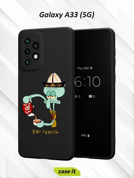 Case it Чехол на Samsung A33 5Gс принтом Сквидвард