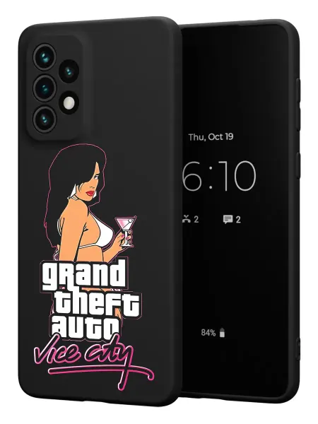PBl store Чехол на Samsung A33 5G с принтом GTA vice city