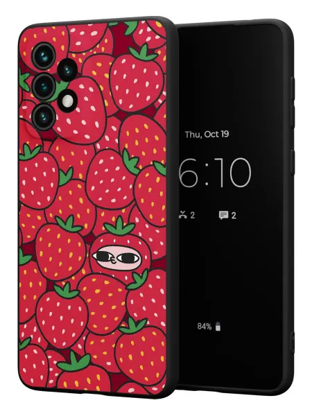FACTORIA Чехол на Samsung A33 5G с принтом Клубничка