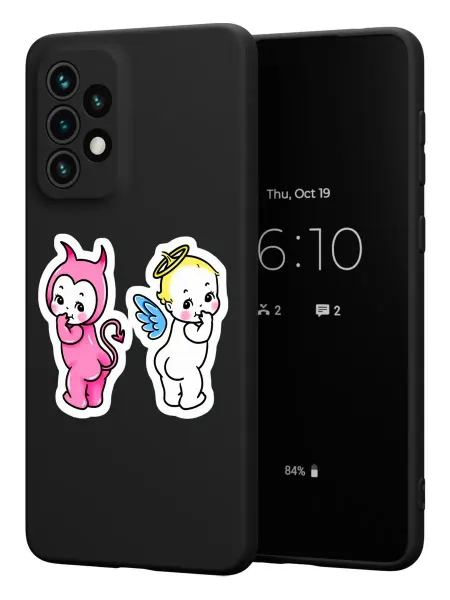 PBl store Чехол на Samsung A33 5G с милым принтом Ангелов