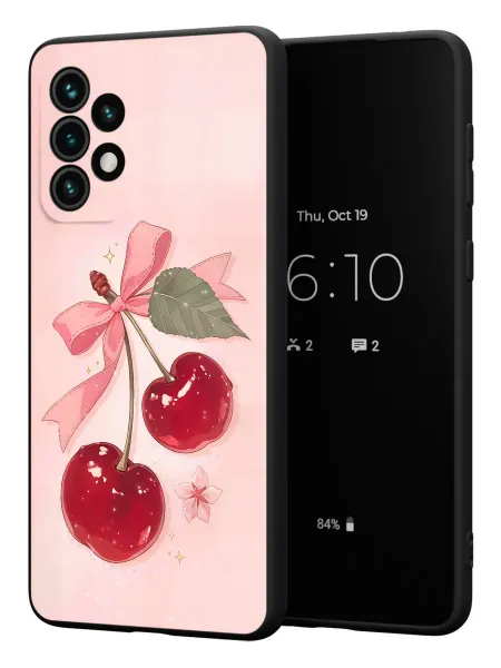 PBl store Чехол на Samsung A33 5G с принтом Вишенки