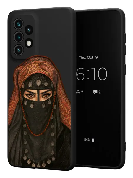 PBl store Чехол на Samsung A33 5G с принтом Покрытая девушка