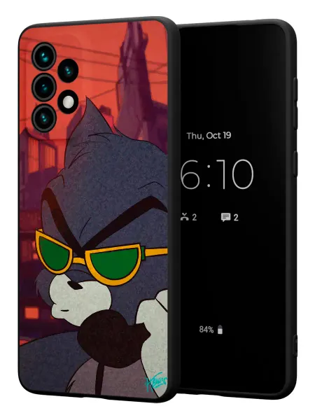 PBl store Чехол на Samsung A33 5G с принтом Том и Джерри