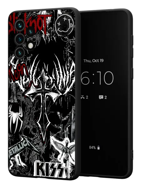 PBl store Чехол на Samsung A33 5G с принтом Рок и Крест