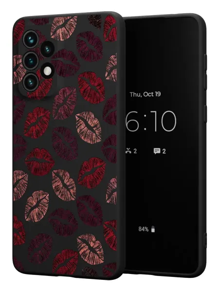 PBl store Чехол на Samsung A33 5G с принтом Поцелуи