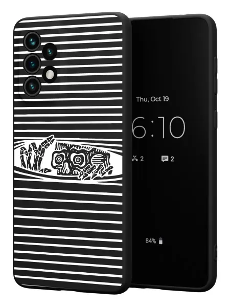 PBl store Чехол на Samsung A33 5G с принтом Скелет