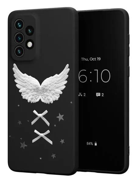 PBl store Чехол на Samsung A33 5G с принтом Крылья y2k