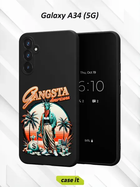 Case it Чехол на Samsung A34 5Gс принтом American gangster
