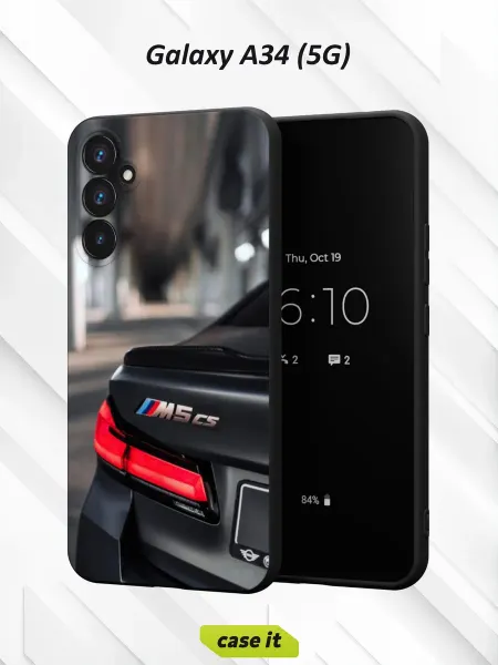 Case it Чехол на Samsung A34 5G с принтом BMW M5 CS car