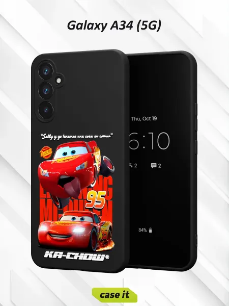 Case it Чехол на Samsung A34 5Gс принтом The blue car