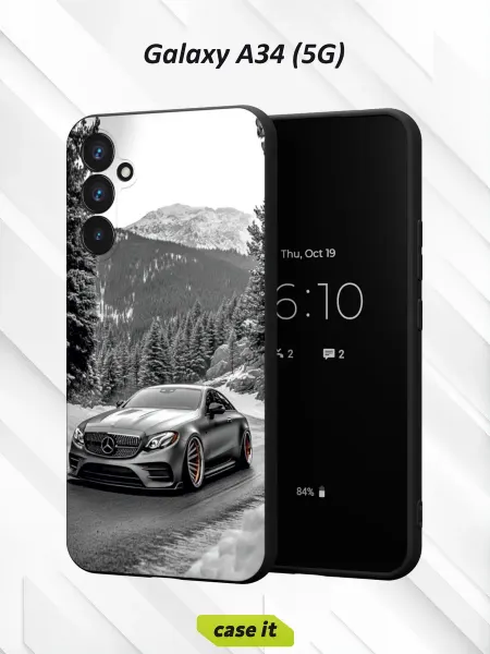 Case it Чехол на Samsung A34 5G с принтом Mercedes E-Class Coupe