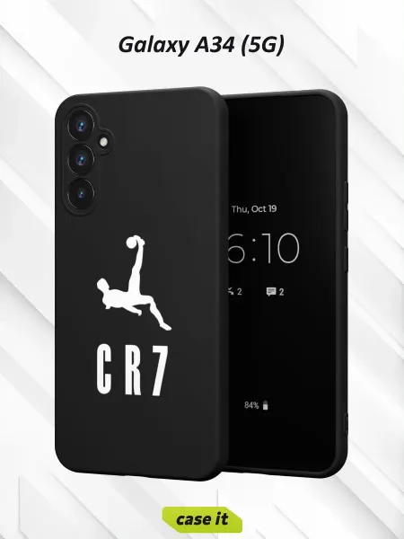 Case it Чехол на Samsung A34 5G с принтом логотип бренда CR7
