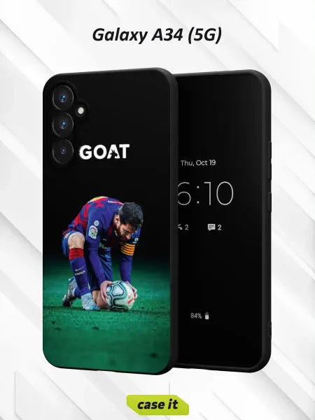 Case it Чехол на Samsung A34 5G с принтом Goat футбол