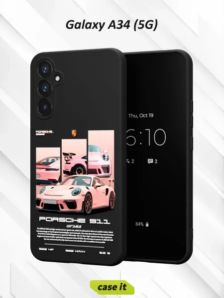 Case it Чехол на Samsung A34 5Gс принтом Powder Machine
