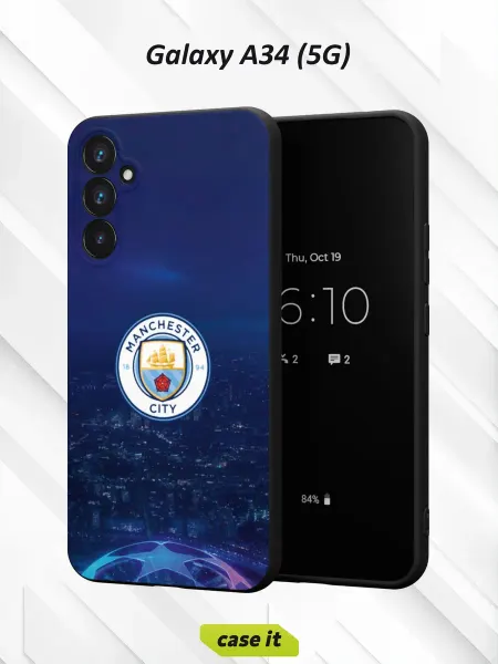 Case it Чехол на Samsung A34 5G с принтом Manchester Сити
