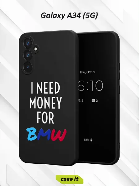 Case it Чехол на Samsung A34 5Gс принтом I need money