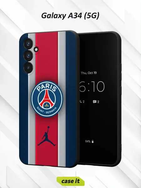 Case it Чехол на Samsung A34 5G с принтом Paris Saint-Germain