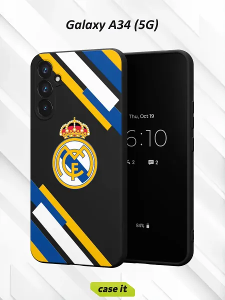 Case it Чехол на Samsung A34 5G с принтом Футбольный клуб Реал