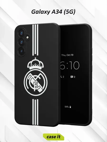 Case it Чехол на Samsung A34 5G с принтом ФК РЕАЛ ЧБ