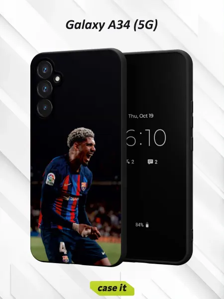 Case it Чехол на Samsung A34 5Gс принтом Рональд Араухо
