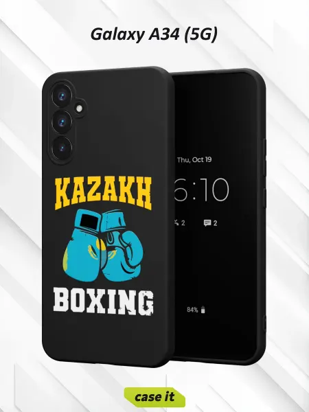 Case it Чехол на Samsung A34 5Gс принтом Казахстан бокс