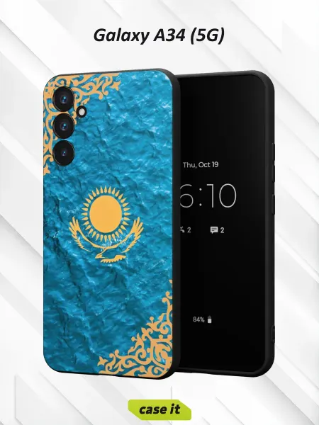 Case it Чехол на Samsung A34 5Gс принтом государственный флаг
