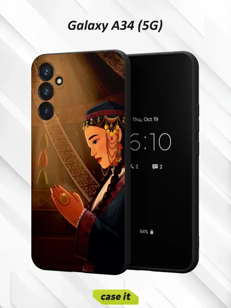Case it Чехол на Samsung A34 5Gс принтом Девушка