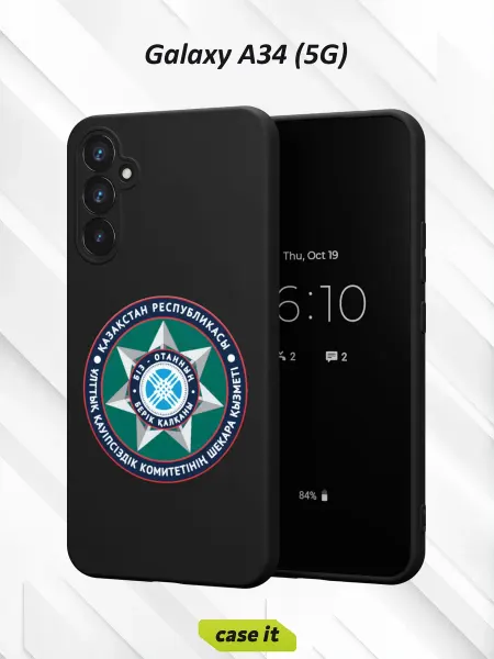 Case it Чехол на Samsung A34 5Gс принтом Символ Казахстана
