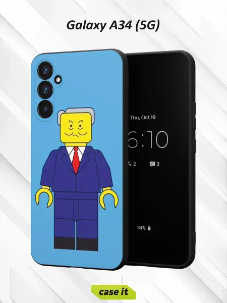 Case it Чехол на Samsung A34 5Gс принтом Лего