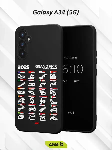 Case it Чехол на Samsung A34 5Gс принтом Формула-1