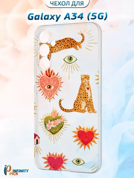 Infinity pick Чехол на Galaxy A34 (5G) с принтом Лео