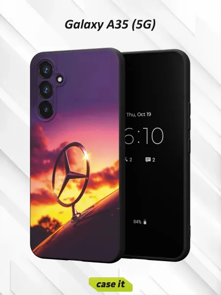 Case it Чехол на Samsung A35 (5G)с принтом звезда Mercedes-Benz
