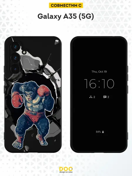 DesignOnCase Чехол на Samsung Galaxy A35 (5G) с принтом Горилла