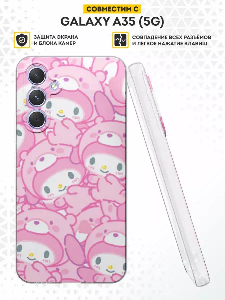 DesignOnCase Чехол на Samsung Galaxy A35 (5G) с принтом Флора