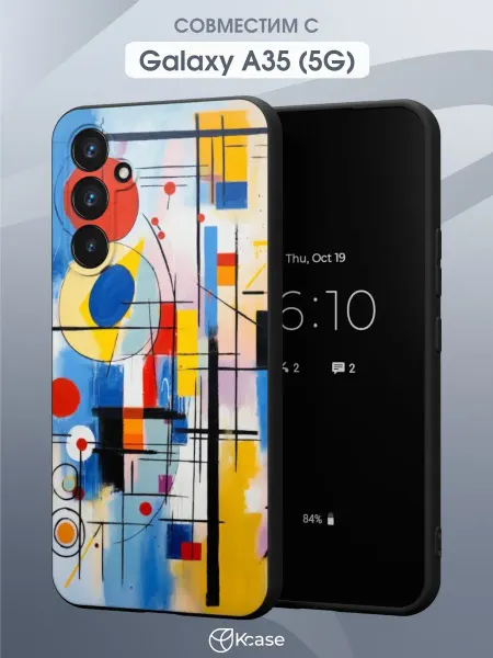 Kcase Чехол на Samsung Galaxy A35 (5G) с принтом Абстракция