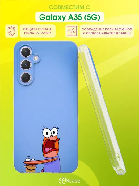 Kcase Чехол на Samsung Galaxy A35 (5G) Мем из Губки Боба