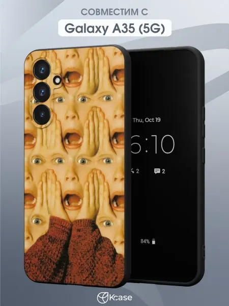 Kcase Чехол на Samsung Galaxy A35 (5G) с принтом Один дома