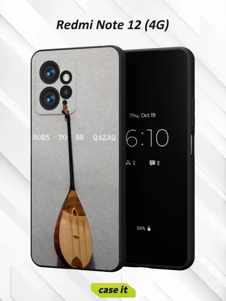Case it Чехол на Redmi Note 12 4Gс принтом Домра