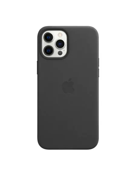 Apple Чехол iPhone 12 Pro Max Leather Case Black