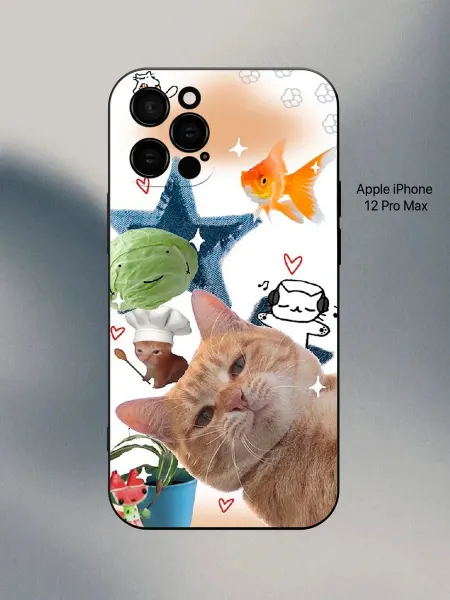 PANCASE Чехол на iPhone 12 Pro Max котик