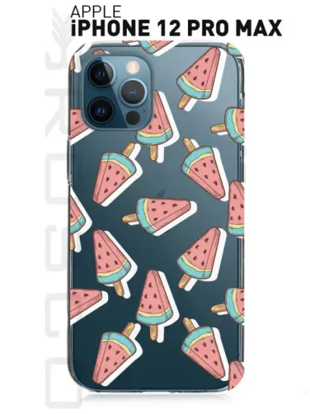 Rosco Чехол на iPhone 12 Pro Max с принтом арбузы