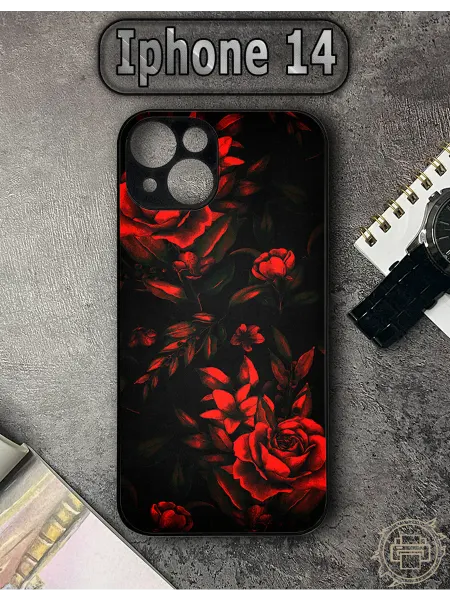 TypoPrint Чехол на iPhone 14 с принтом Роза