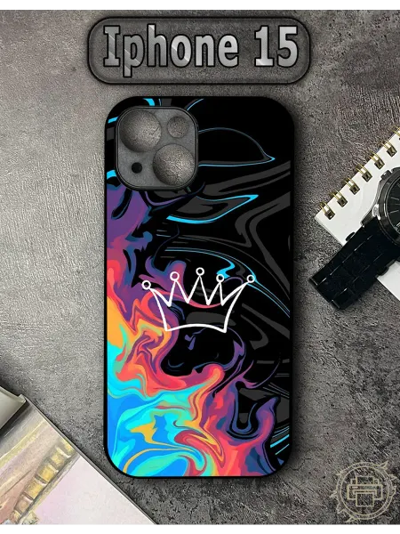 TypoPrint Чехол на iPhone 15 с принтом Корона