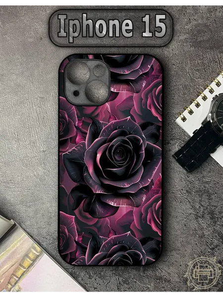 TypoPrint Чехол на iPhone 15 с принтом Роза